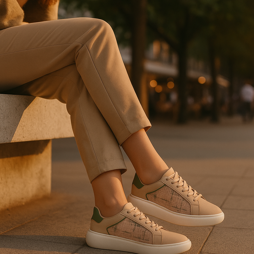 Caliana Sand Olive Tweed